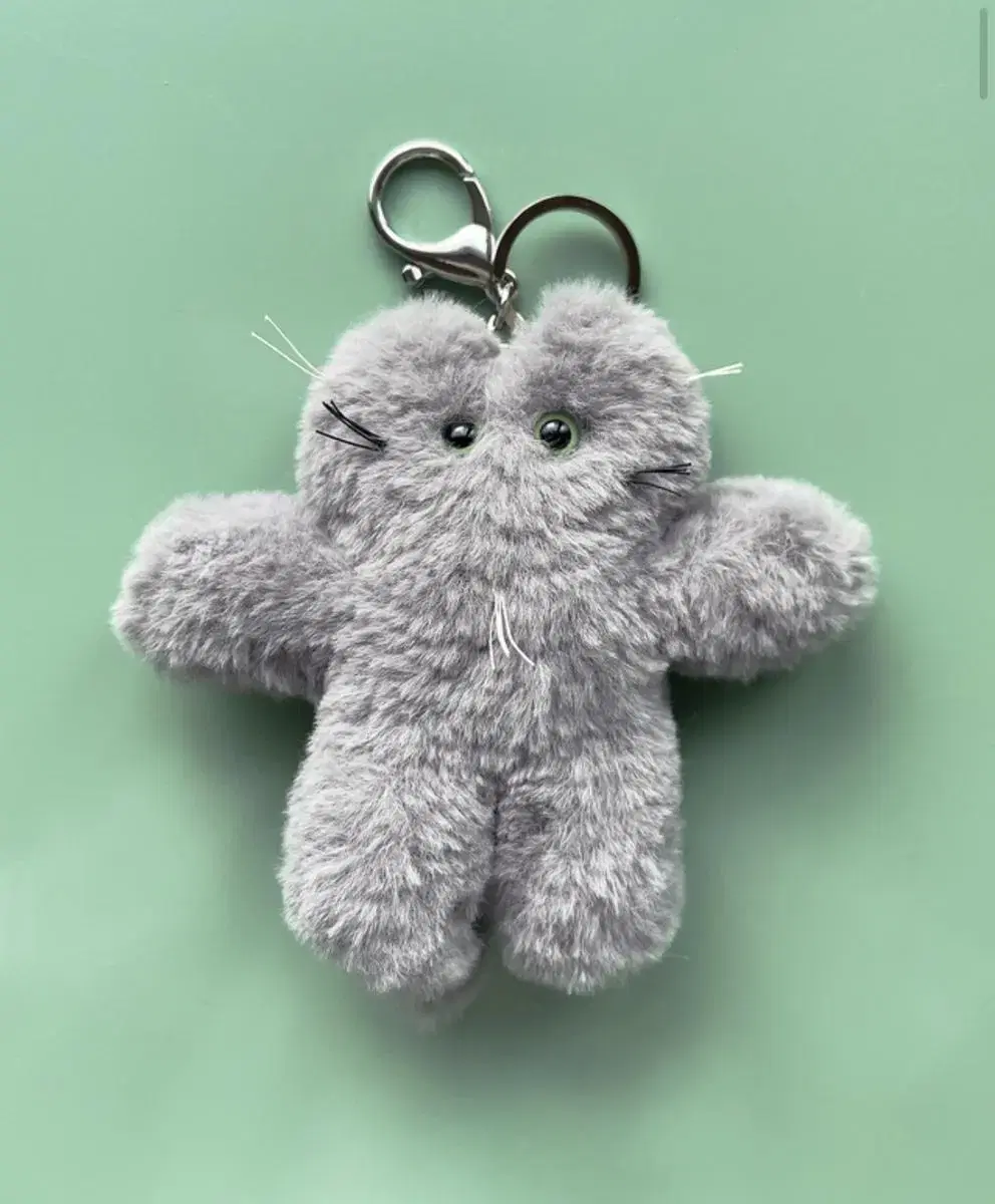 Godasin Cat keyring Gray