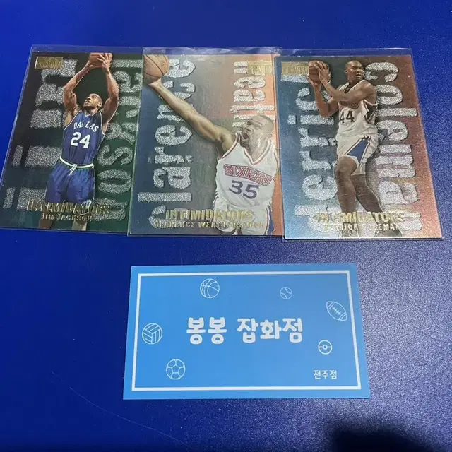 NBA 농구 인서트3장 짐잭슨,데릭콜먼,웨더스푼