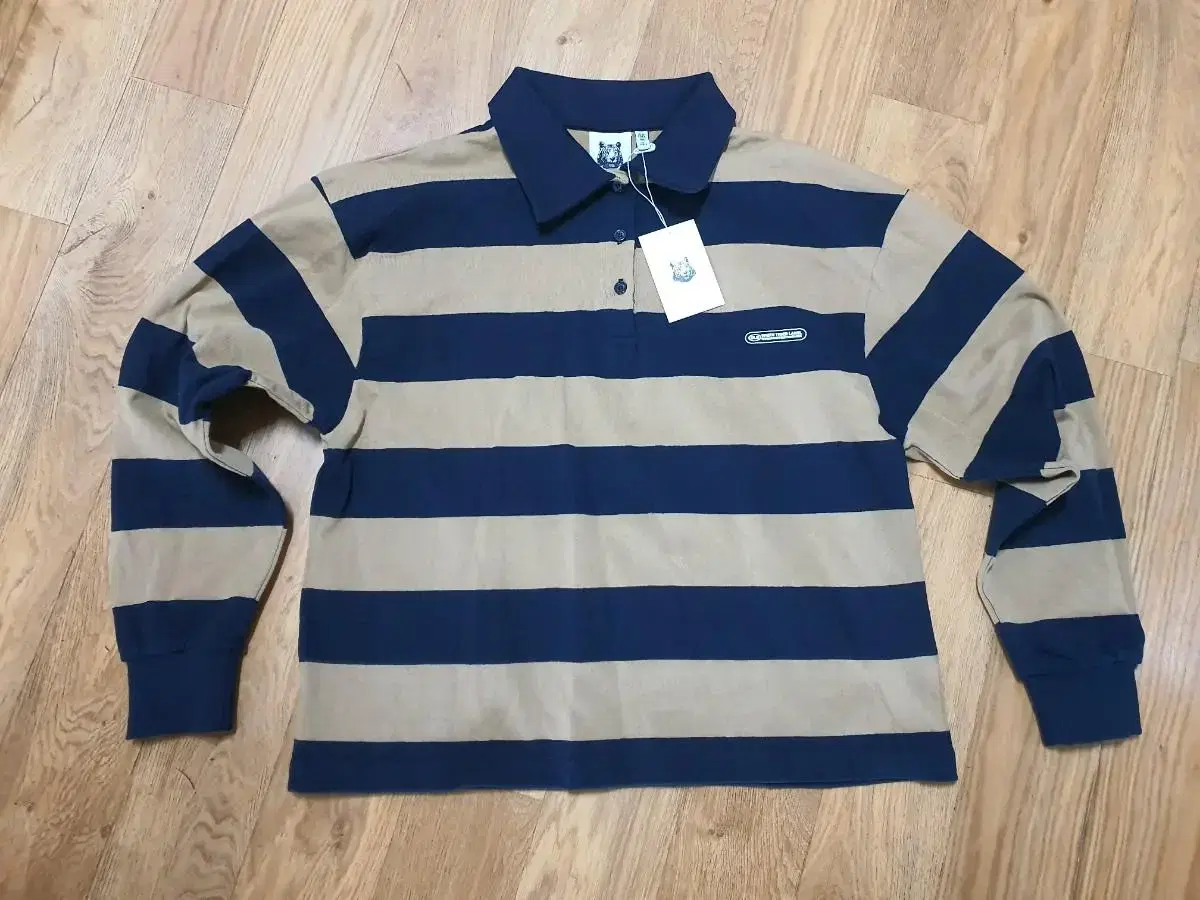 Striped pique shirt