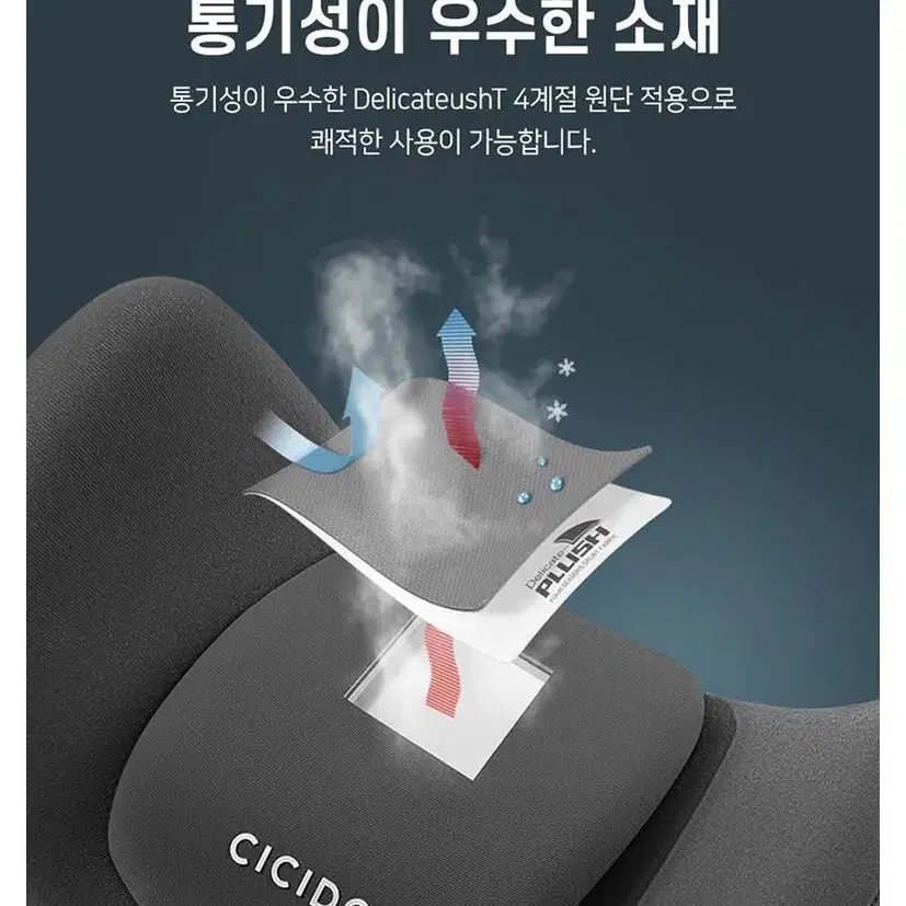 카템 CICIDO 투포인트 차량용 등쿠션 목쿠션 / 미사용