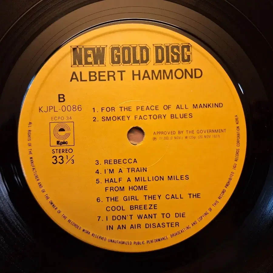 나의 최애LP/Albert Hammond LP