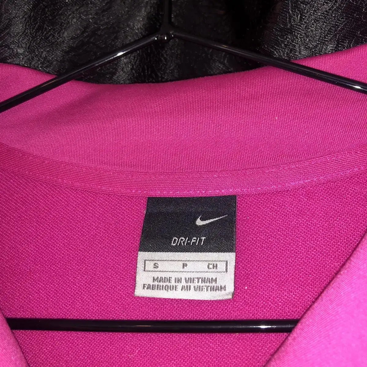 Vintage Nike dri fit pink crop zip up