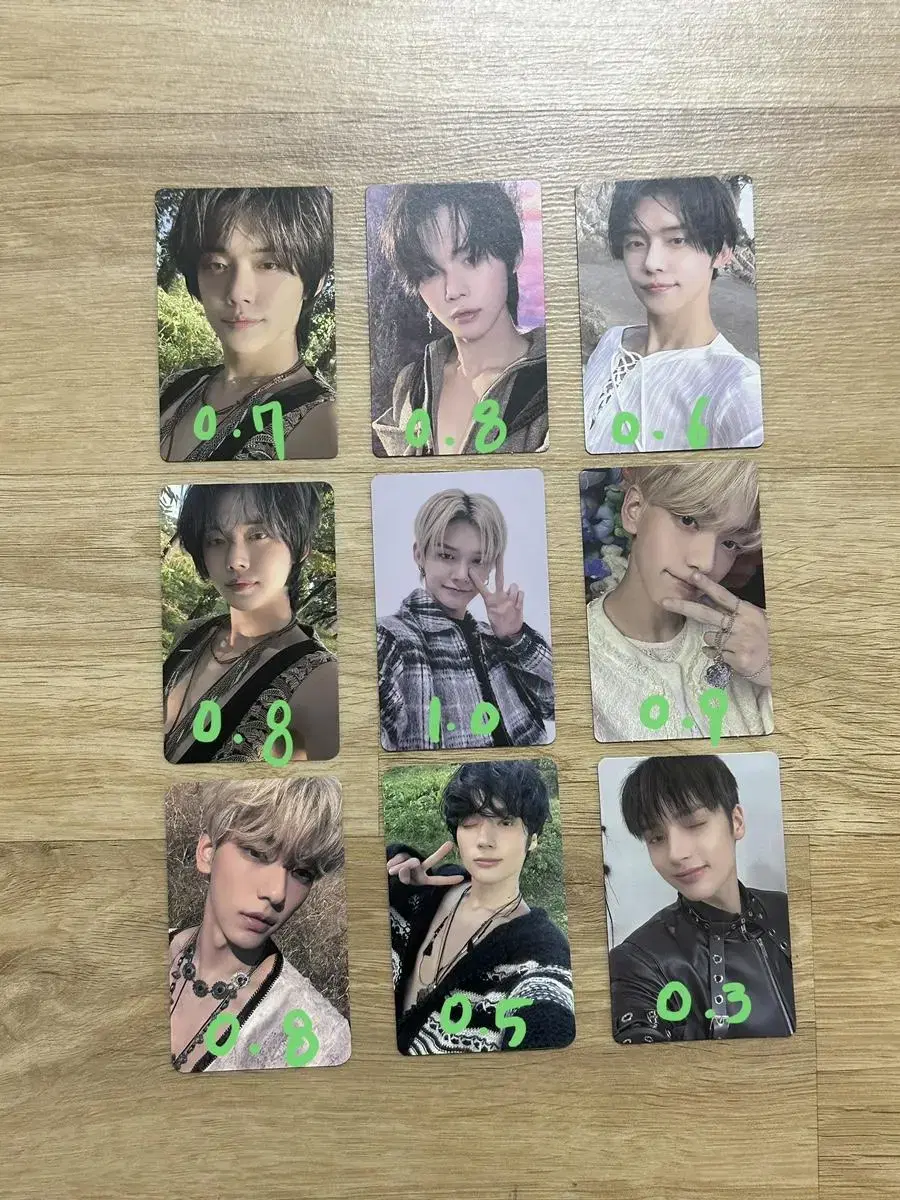 txt yeonjun soobin hueningkai photocard wts