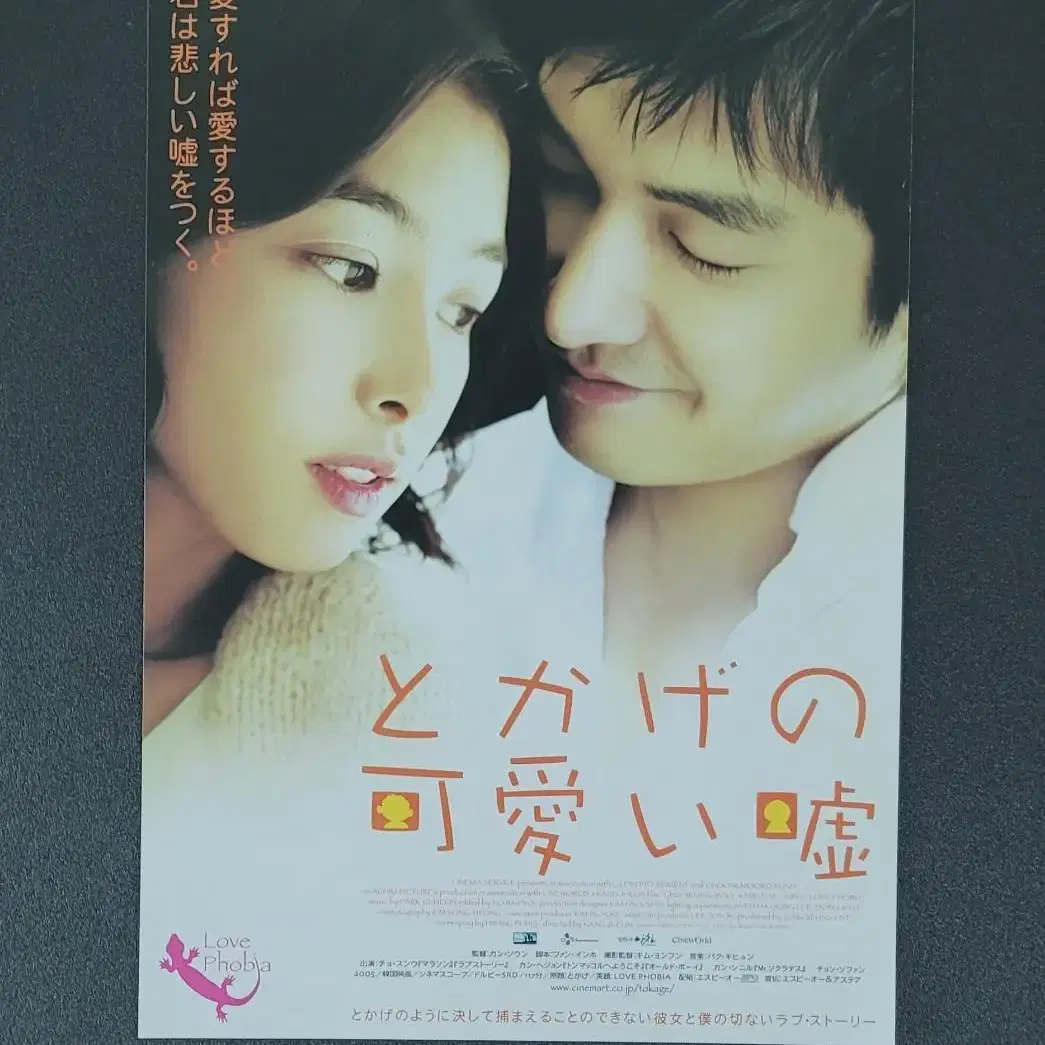 [영화팜플렛] 도마뱀 일본전단지 (2006) 조승우 강혜정