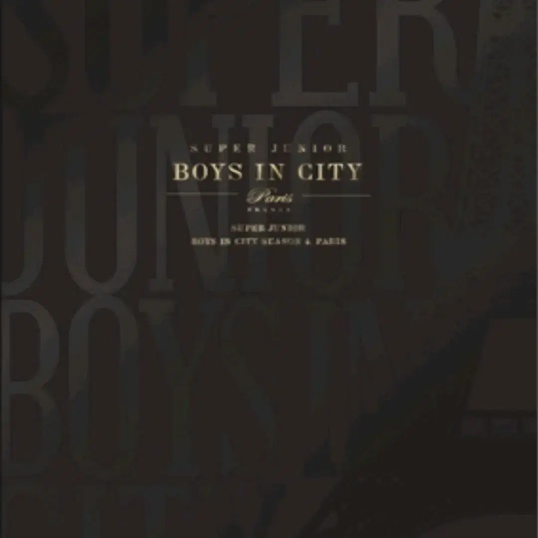 슈퍼 주니어 Boys In City Paris 초도 한정 화보 미개봉양도