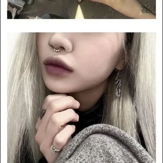 버저비 귀걸이 buzzerbe olive chain earring