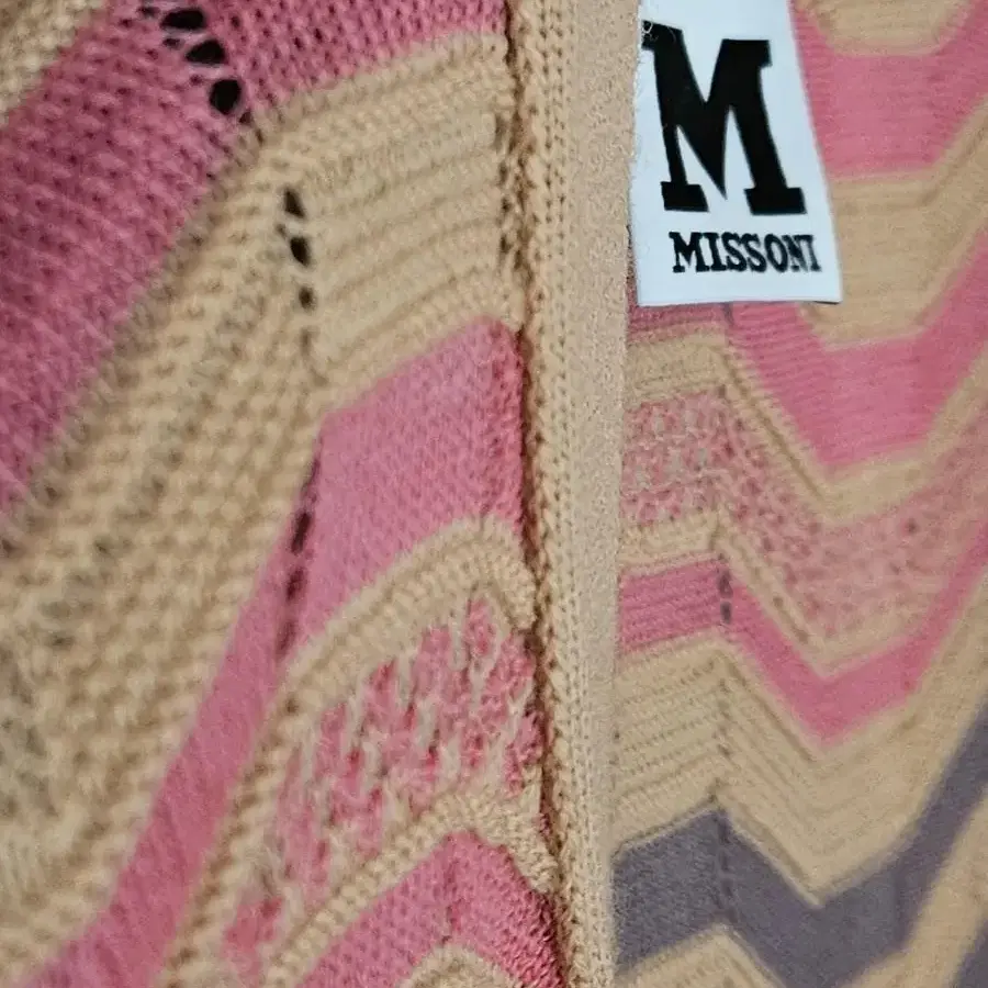 새제품)M MISSONI  쿨 울100 롱 가디건