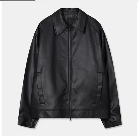 Spao Leather Minimalist Zip-up Leather Jacket 105