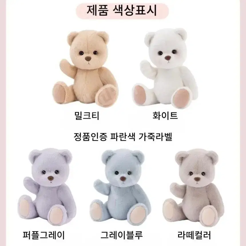 테디테일즈 레나 베어 곰인형 귀여운 애착 곰돌이 30cm인형