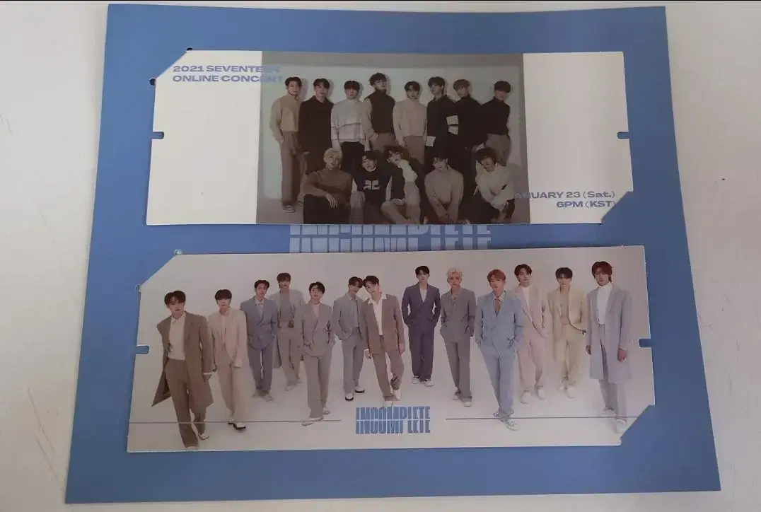 세븐틴 IN-COMPLETE Photo ticket