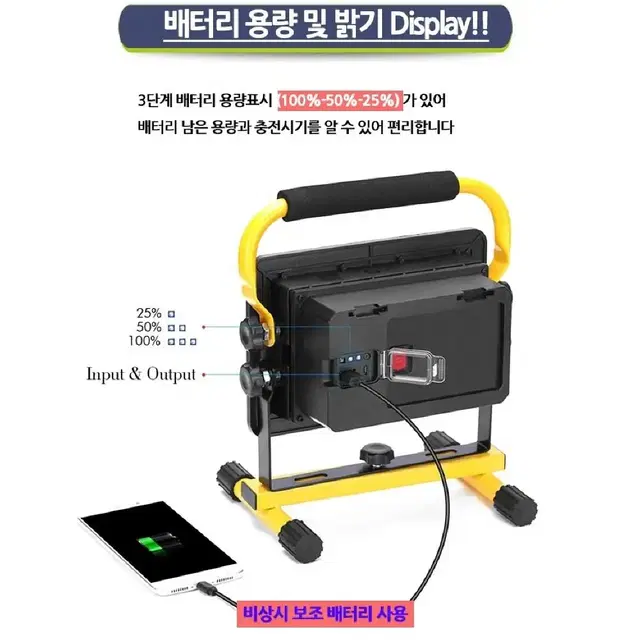 2개/ LED 야외 조명등 랜턴 작업등/ PUQ146