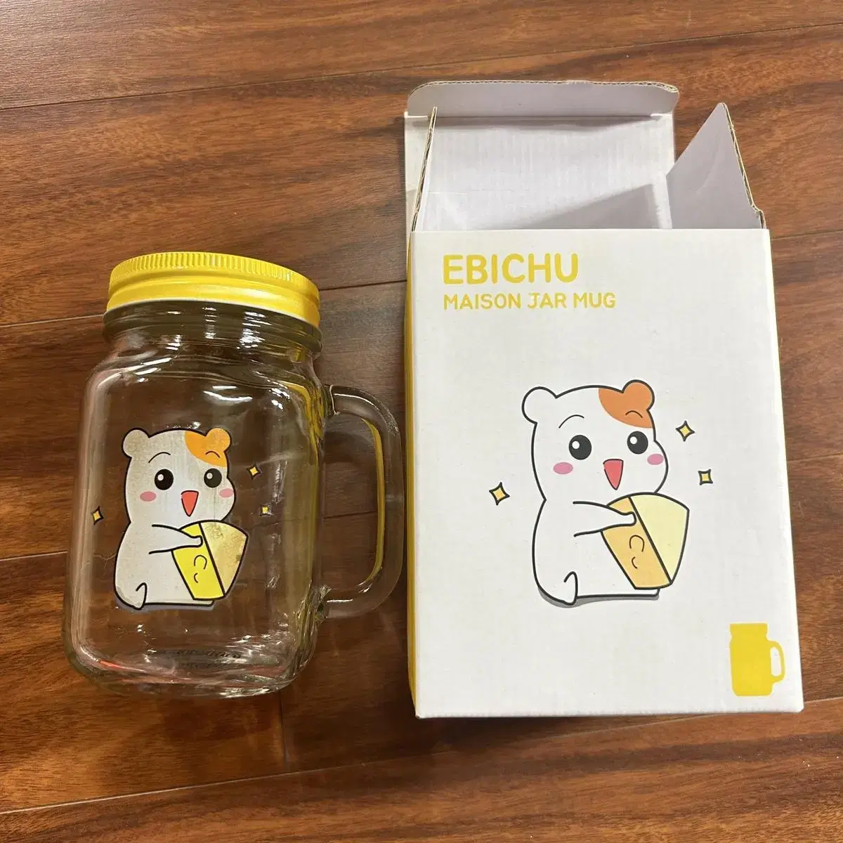 에비츄 메종자 머그 (Jar mug) 치즈먹츄 473ml 16oz