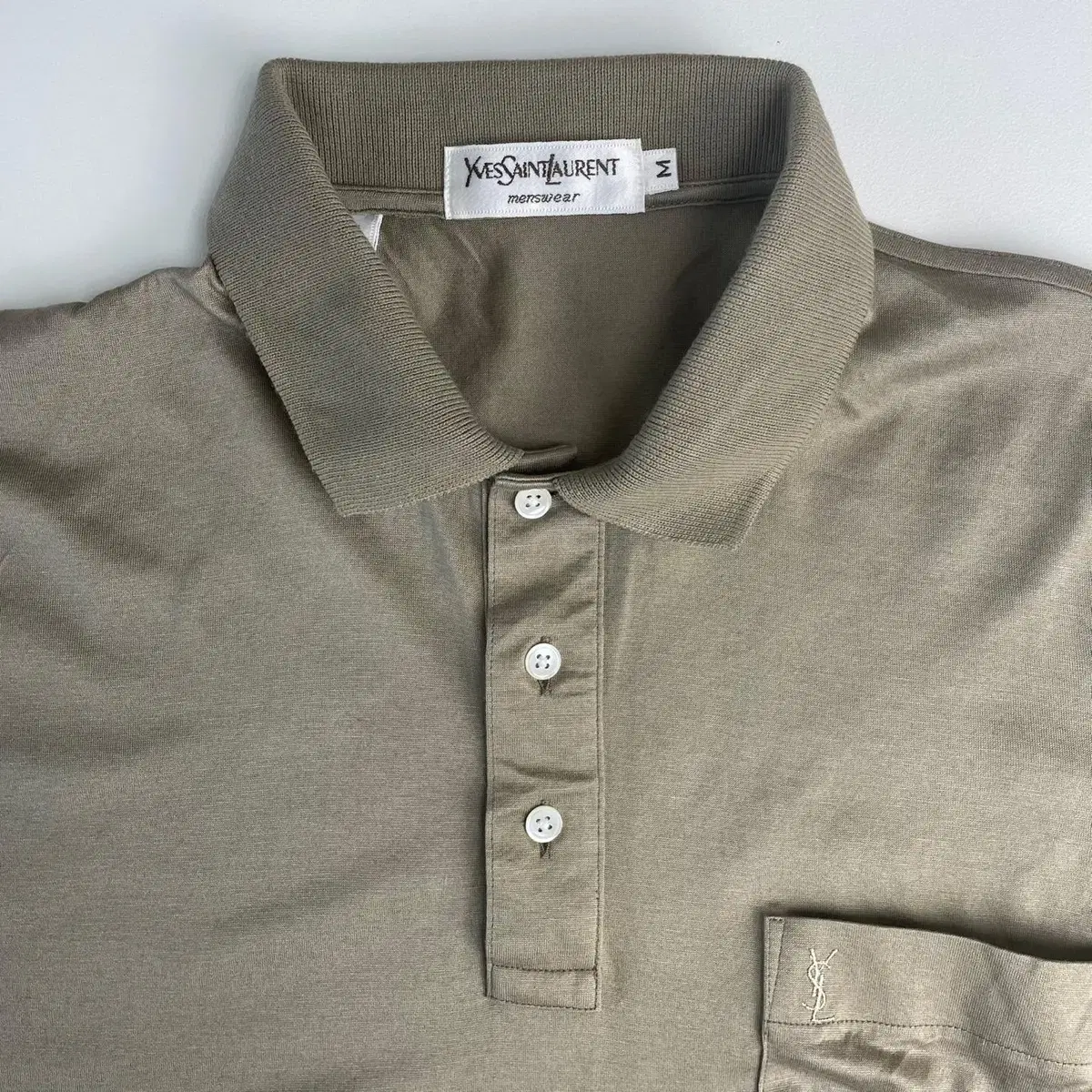 Yves Saint Laurent Short-sleeved pique shirt M