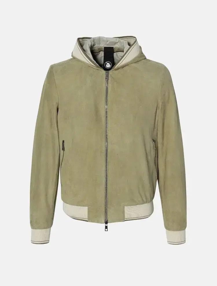 Lansmere Styrenology Suede Hooded Zip-up