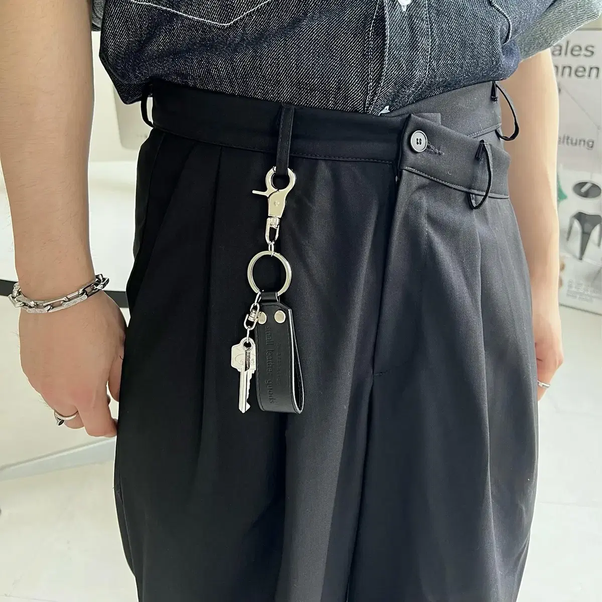 Leather Key ring 남녀공용 레더 키링 키 홀더 악세사리