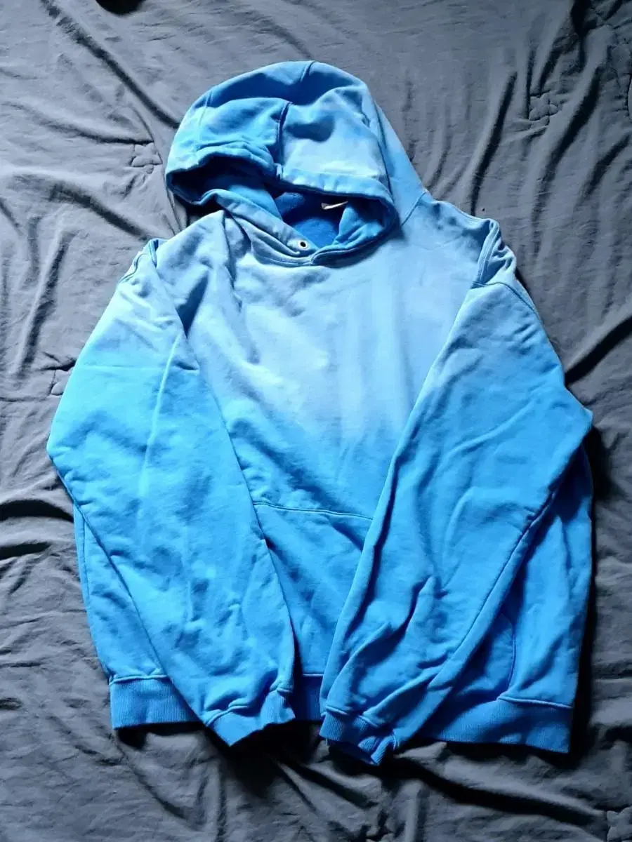 (XL)Blackout Old Washed Hoodie Bloo