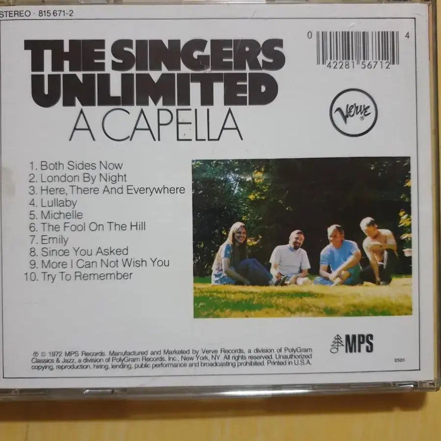 singers unlimited ACAPELLA CD