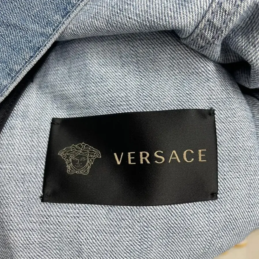 베르사체 Versace Beverly Palm denim jacket