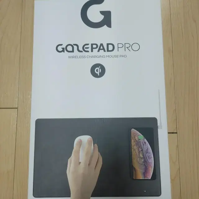 Gaze PAD PRO 게이즈 패드 프로 무선 충전 마우스 패드 미드나잇