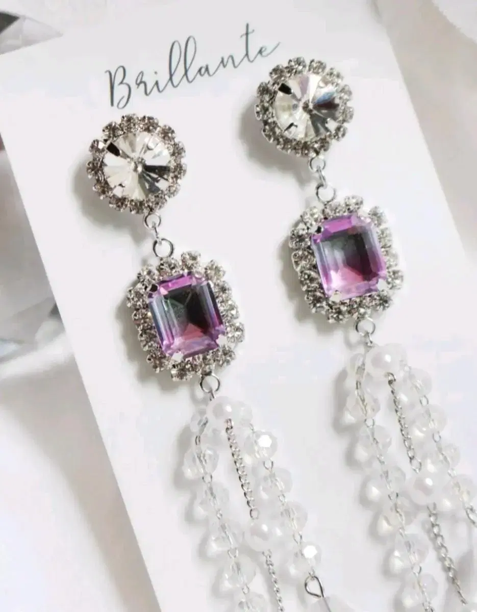 Midnight krystal sells purple earrings