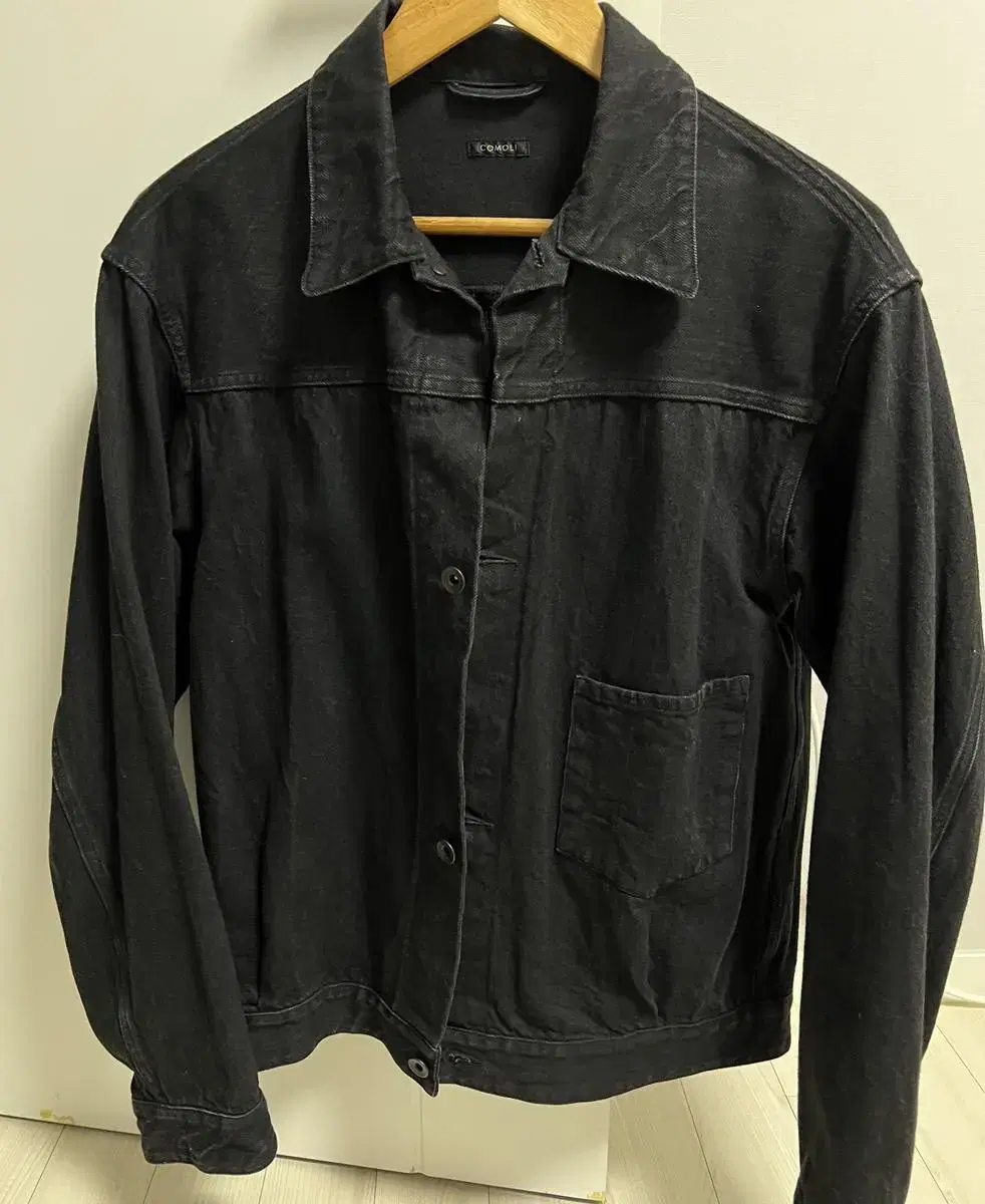 Comoli Denim Jacket Black 19FW size 2