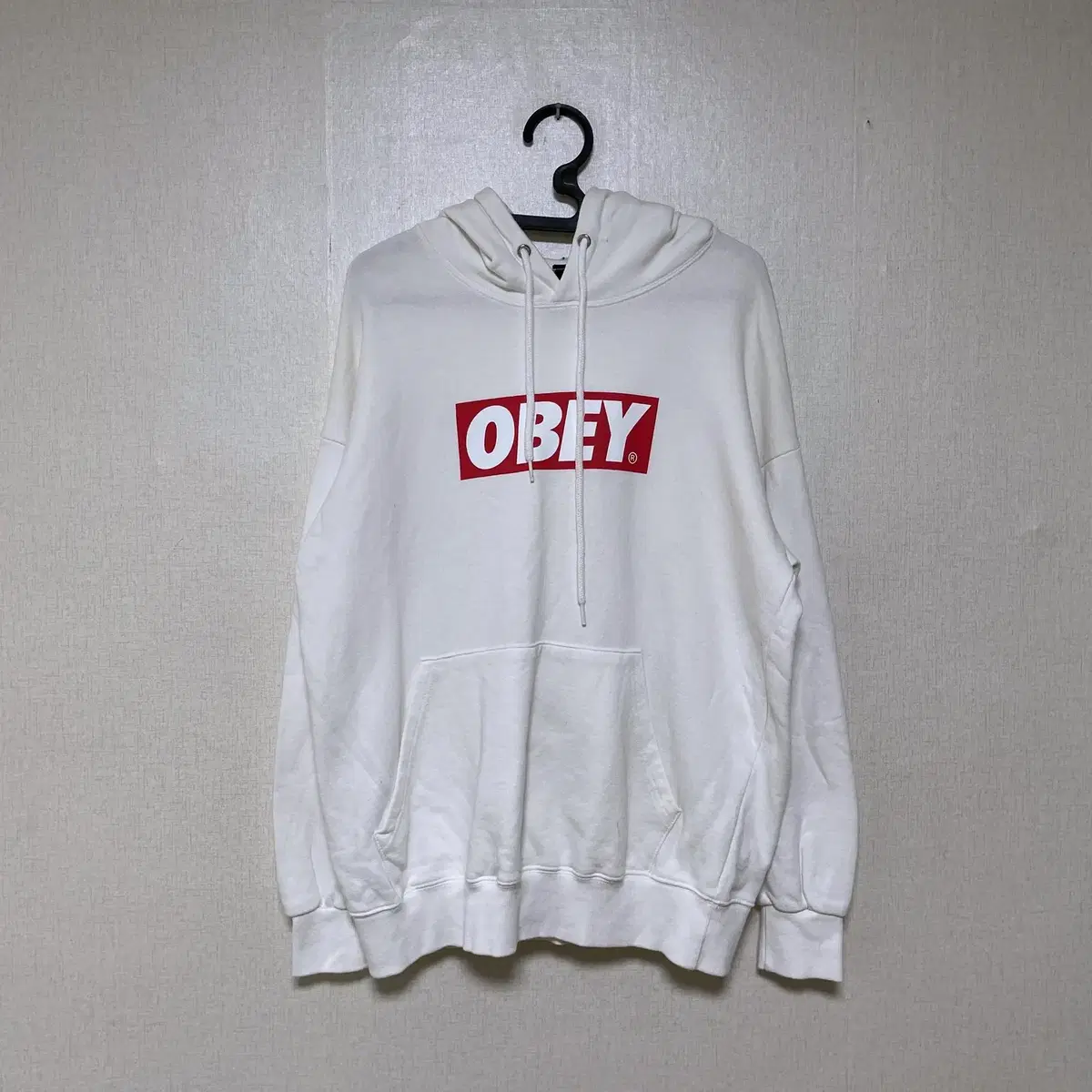 [100] OBEY 오베이 박스로고 후드티셔츠