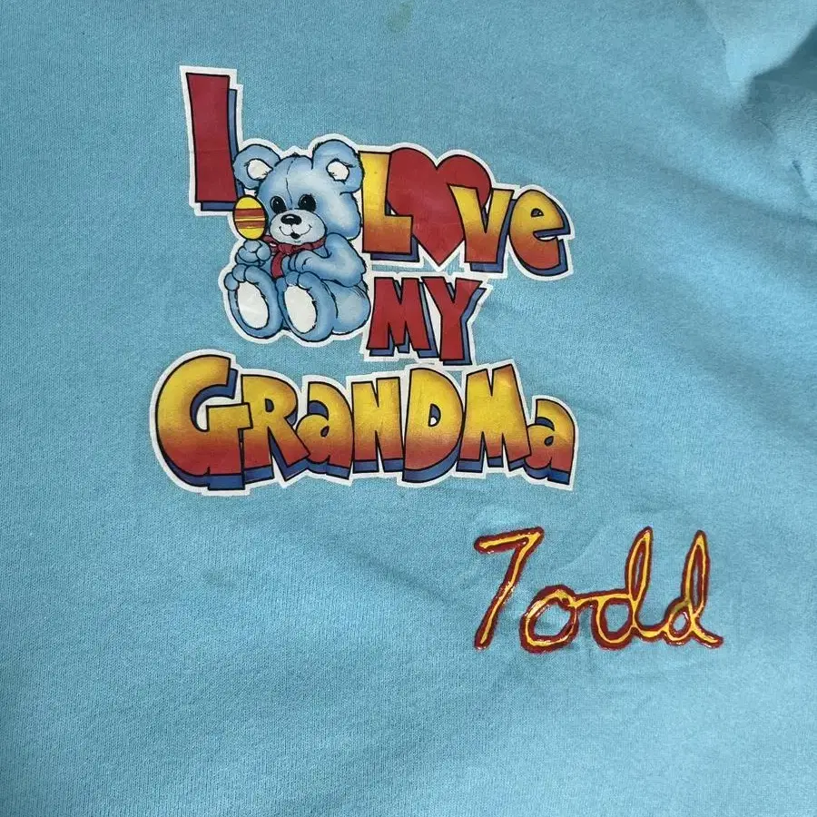 90s usa i love grandma 스웨트셔츠