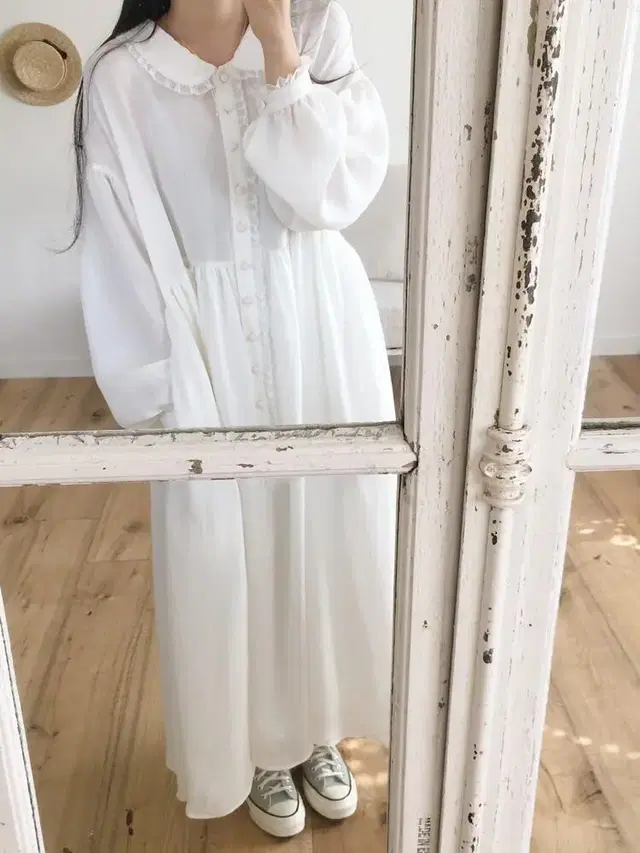 미미부티크 wave lace dress 백아이보리