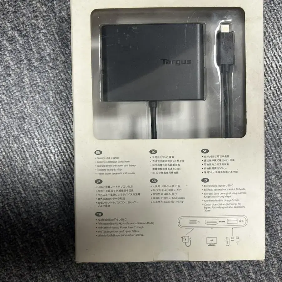 유에스비 USB-C 연장 확장 연결 HDMI 타거스