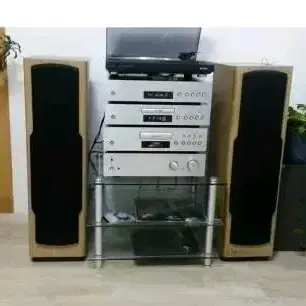 인켈 중형 4단, 셔우드 스피커, 턴테이블 ( Max 100w+100w