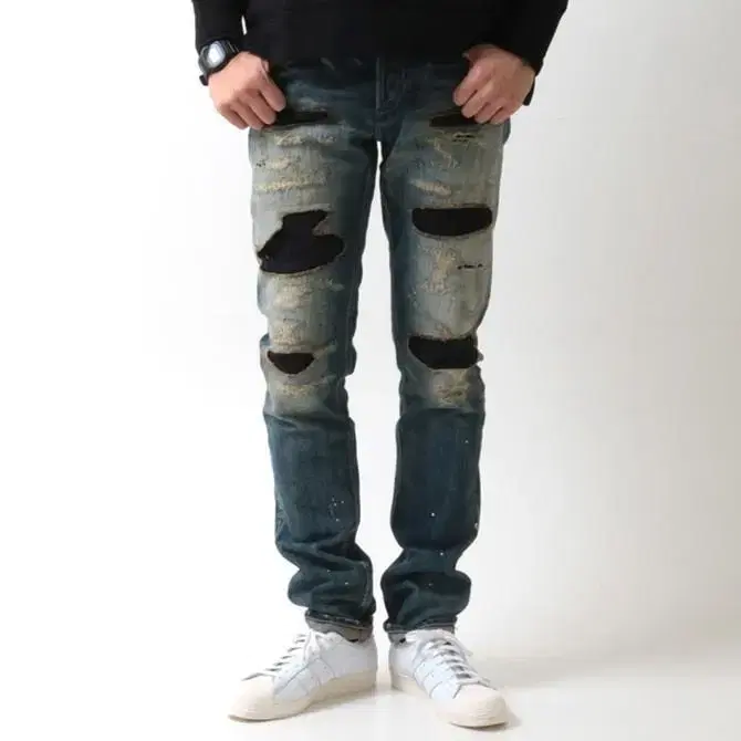 덴함 RAZOR ZMIJAS SLIM FIT 남성 셀비지청바지 36