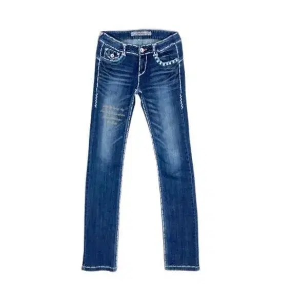 로우라이즈 슬림 스티치 포인트 데님 청바지Cycle Jeans