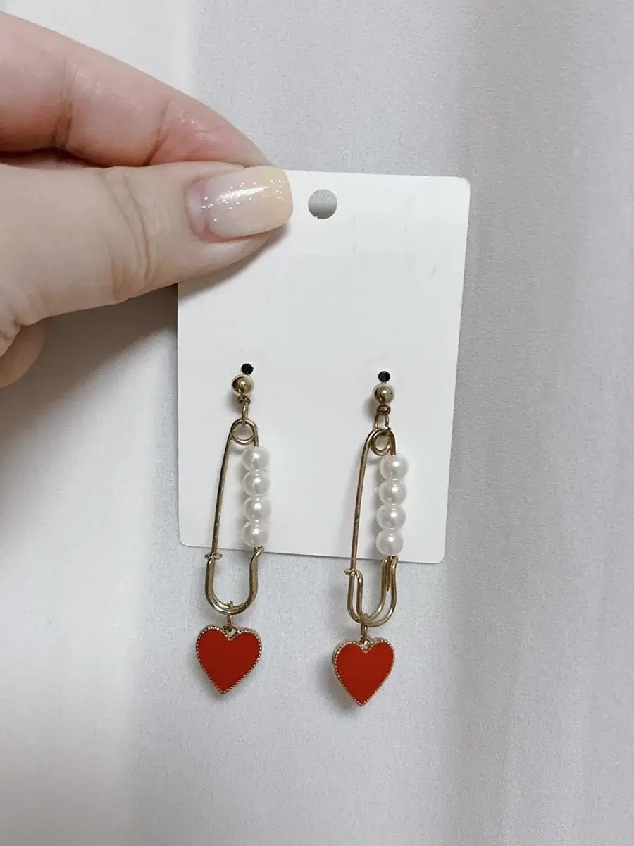 Heart Pearl Earrings