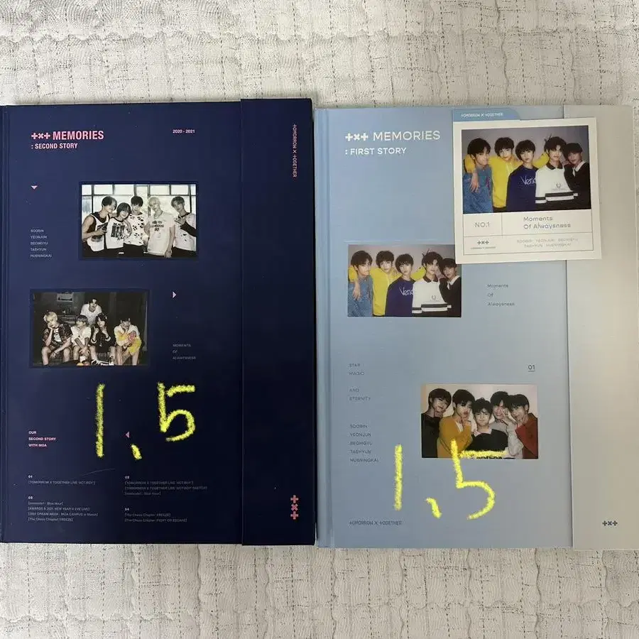 txt 투바투 메모리즈 dvd 디비디 1 2 포카 제외