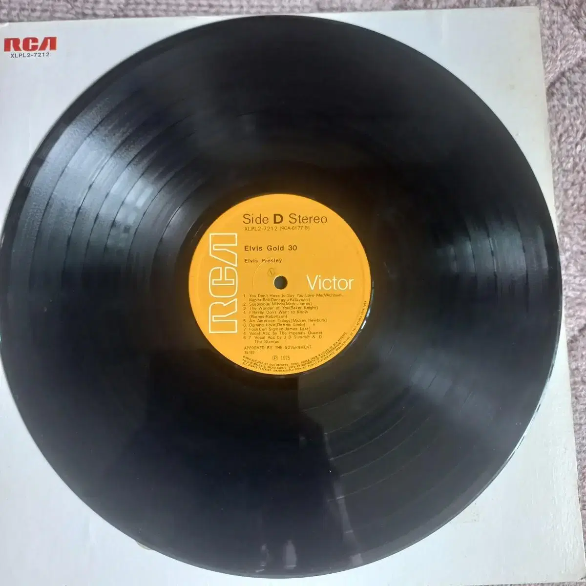 Lp중고 엘비스 ELVIS GOLD 30 2LP 음반 판매합니다