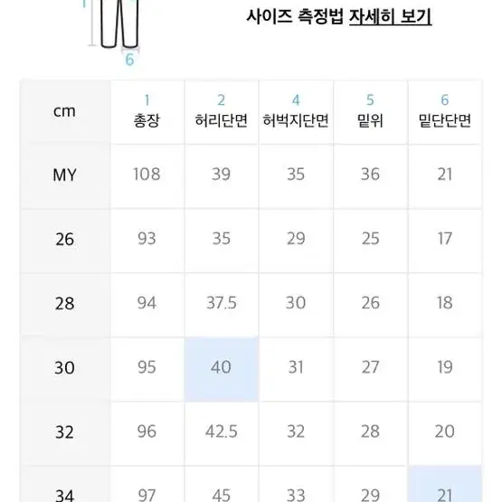 커스텀어클락 데님 팬츠 30