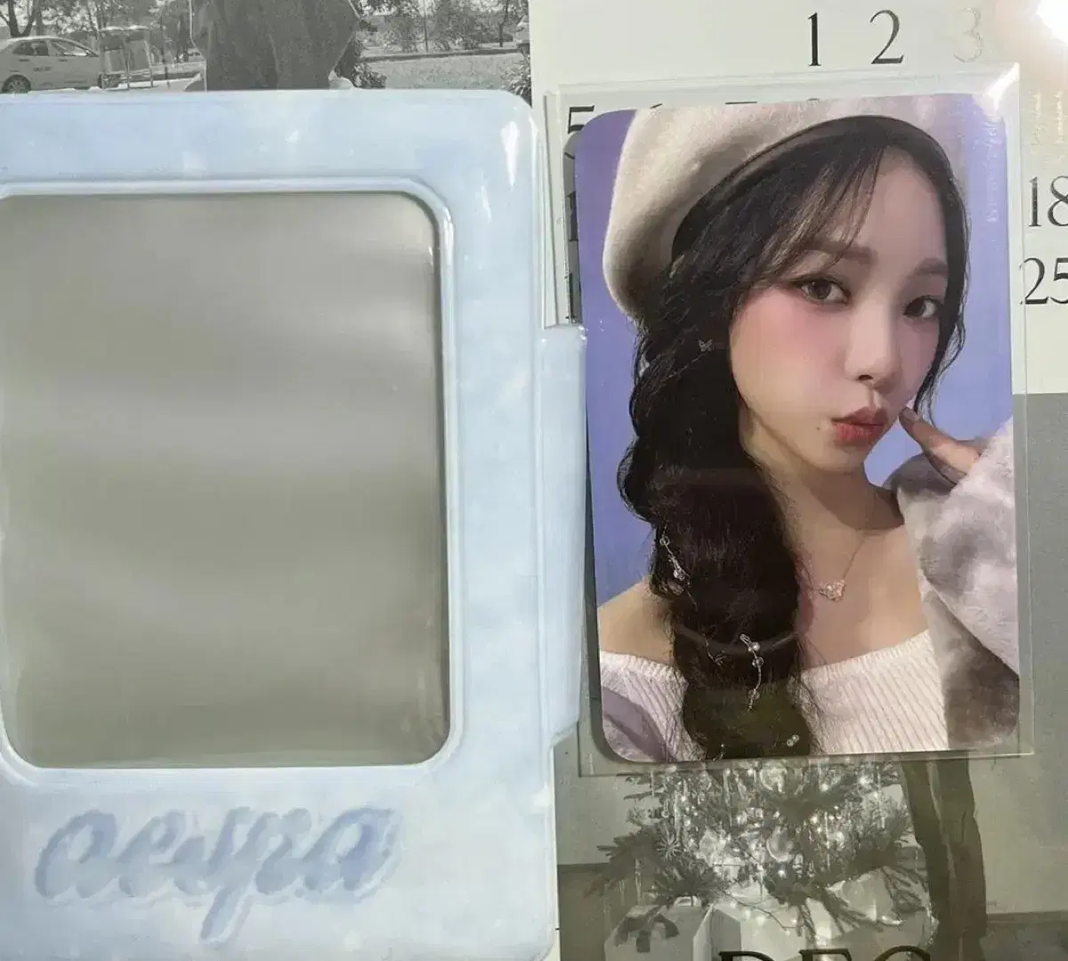 [below cost] aespa collectbook karina photocard wts seasons greetings