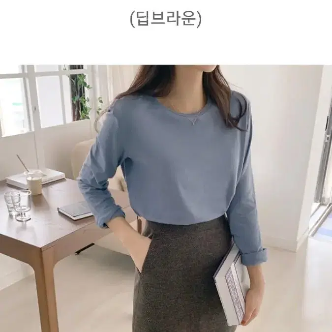 퍼빗 브라운 울 미니 스커트 치마 s