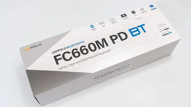 레오폴드 FC660MBT PD 화이트 그레이 블루투스 키보드 (한글각인)