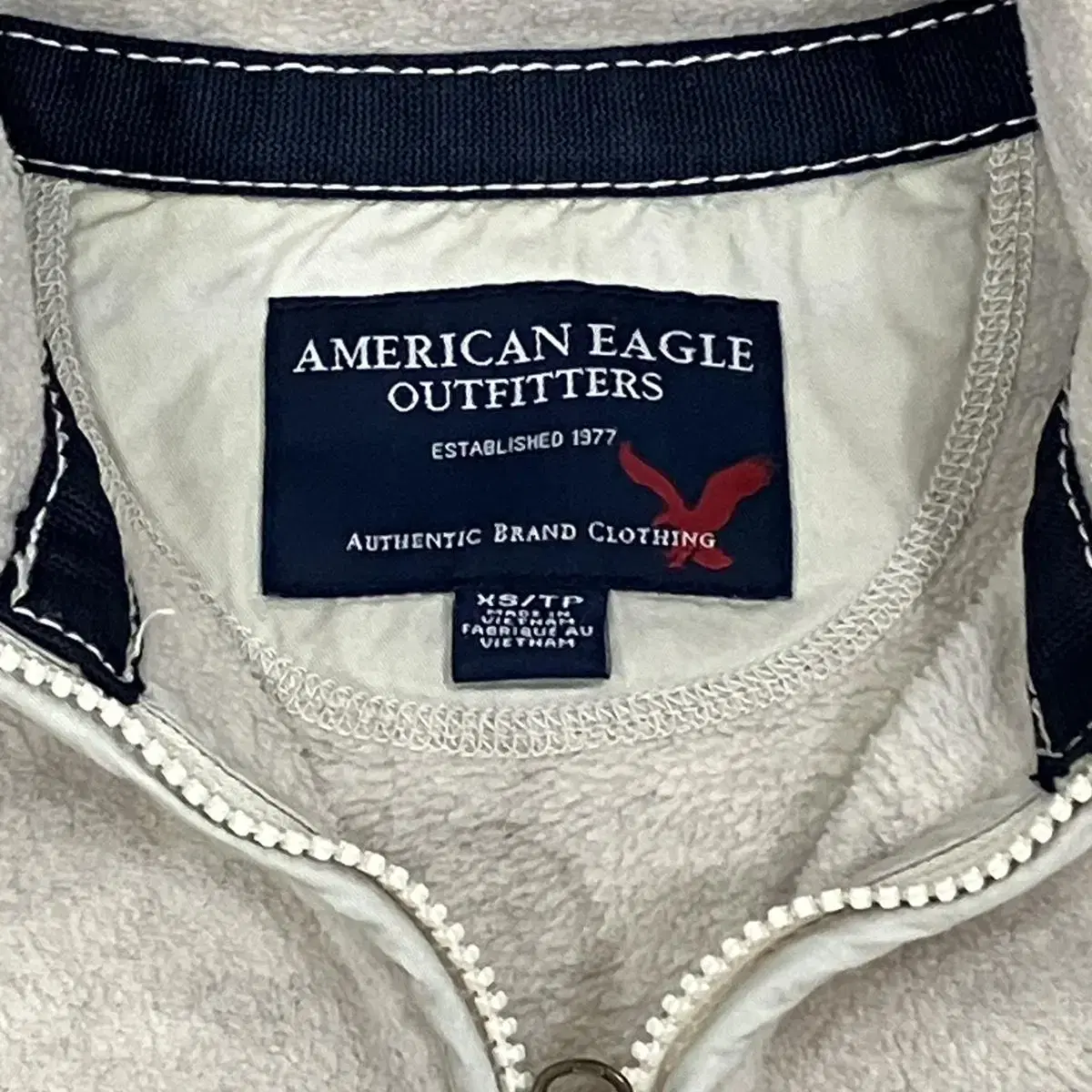 American eagle 빈티지 반집업 플리스