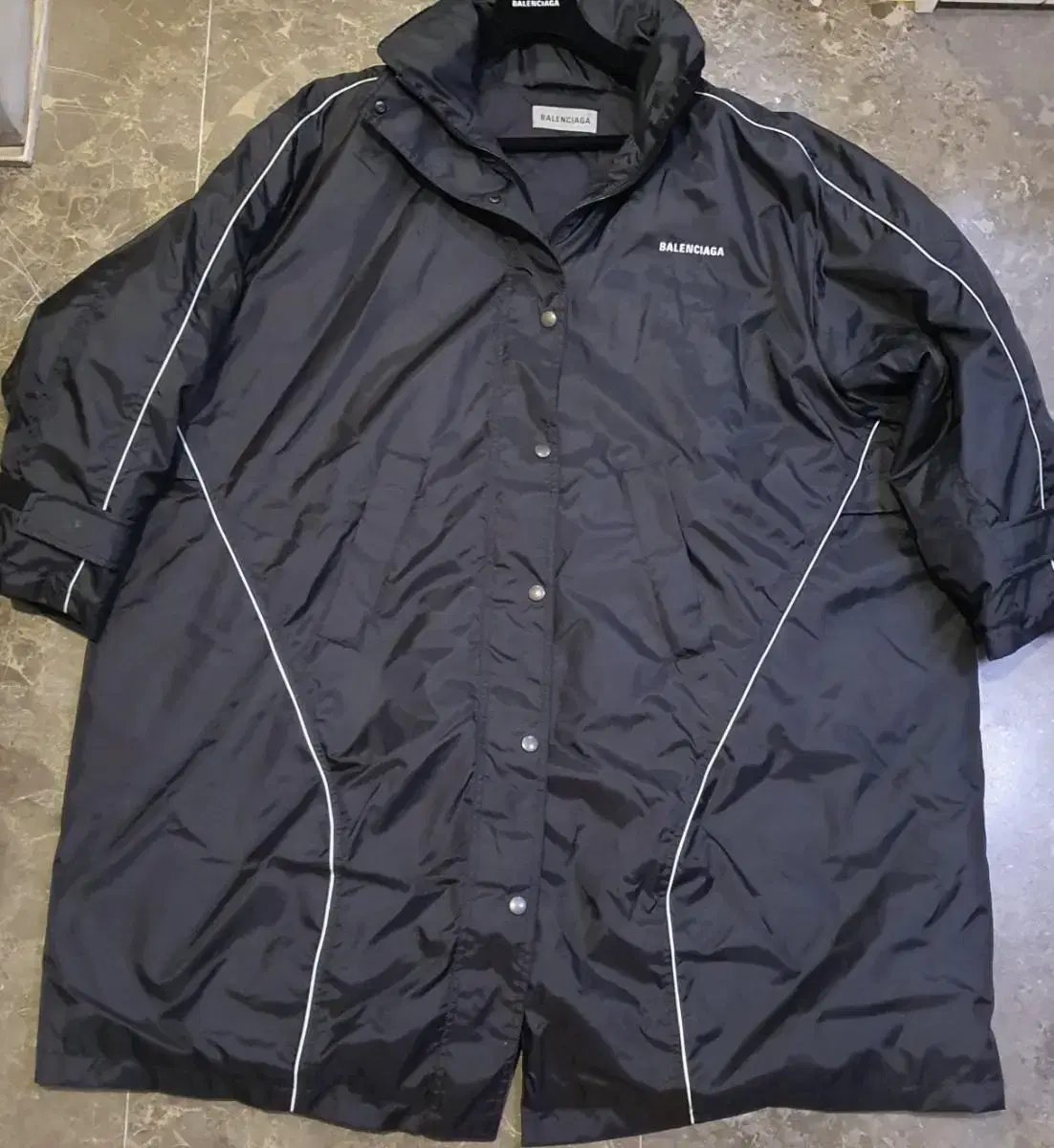 Department store Balenciaga logo long padded parka 34 size 105 sells