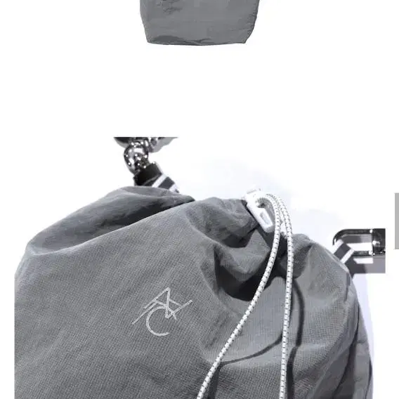 SYMBOL LOGO String Bag (gray)