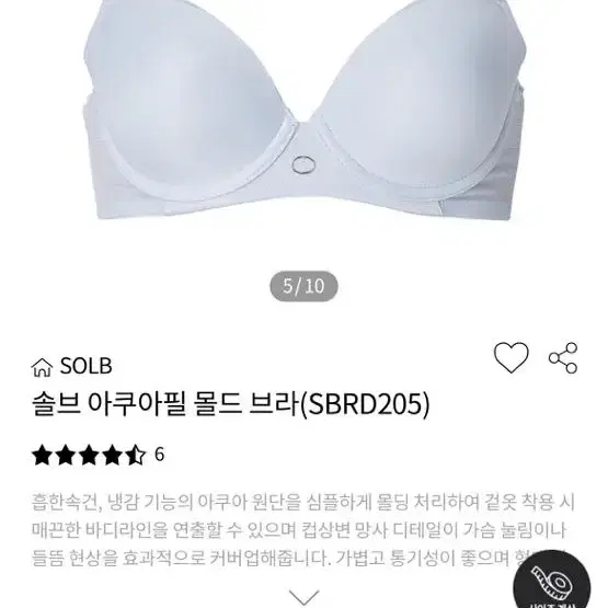 솔브 아쿠아필 몰드 브라(SBRD205) 80G