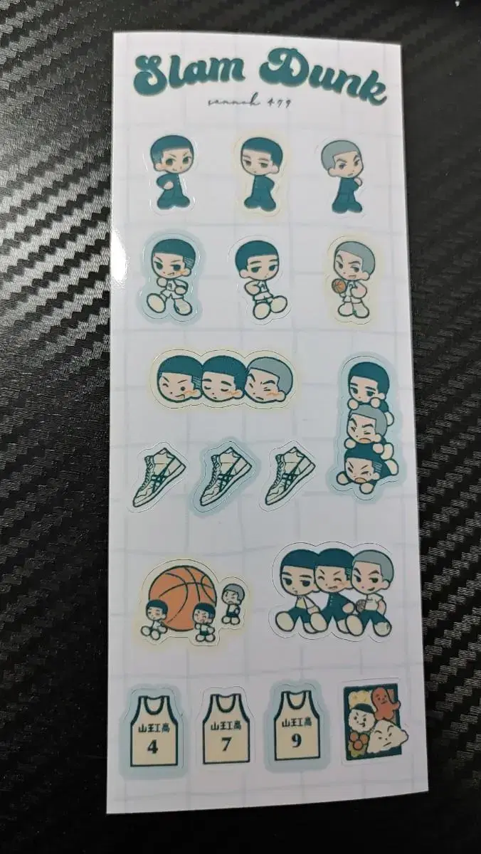 SLAM DUNK San Wang Woosung Myung Heon Hyun Chul sticker wts