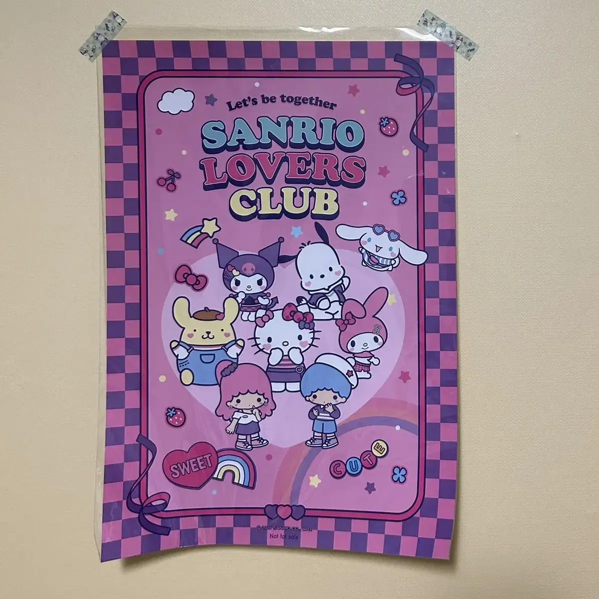 San Ruckle San Rio Lovers Club poster sells