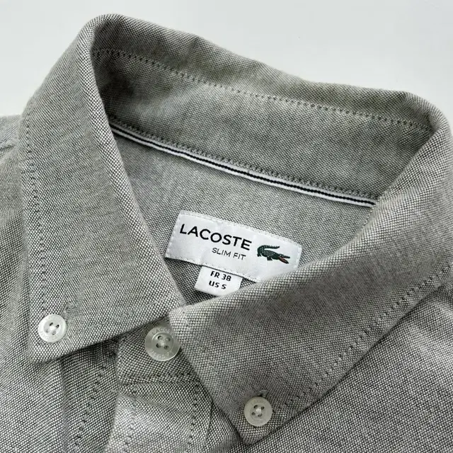 라코스테 lacoste 그레이컬러 옥스포드 셔츠