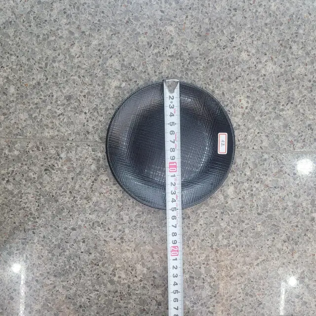 그린멜라민 매트 무광 원형접시 6경, 15cm(검은색, 하얀색)