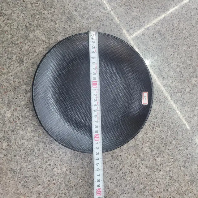 그린멜라민 매트 무광 원형접시 9경,23cm(검은색, 하얀색)