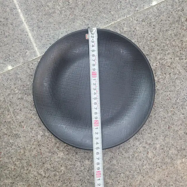 그린멜라민 매트 무광 원형접시 10경,25cm(검은색, 하얀색)