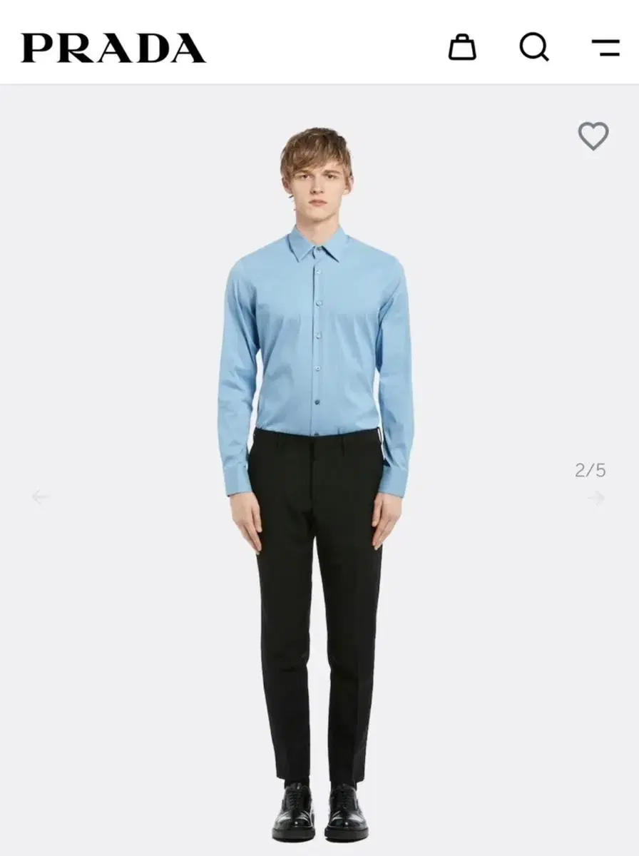 Prada Stretch bloo shirt (around 100-105)